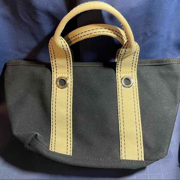 Lacoste ‘Summer 1’ small black/cream canvas handbag / mini tote #N21009002 - Picture 4 of 16